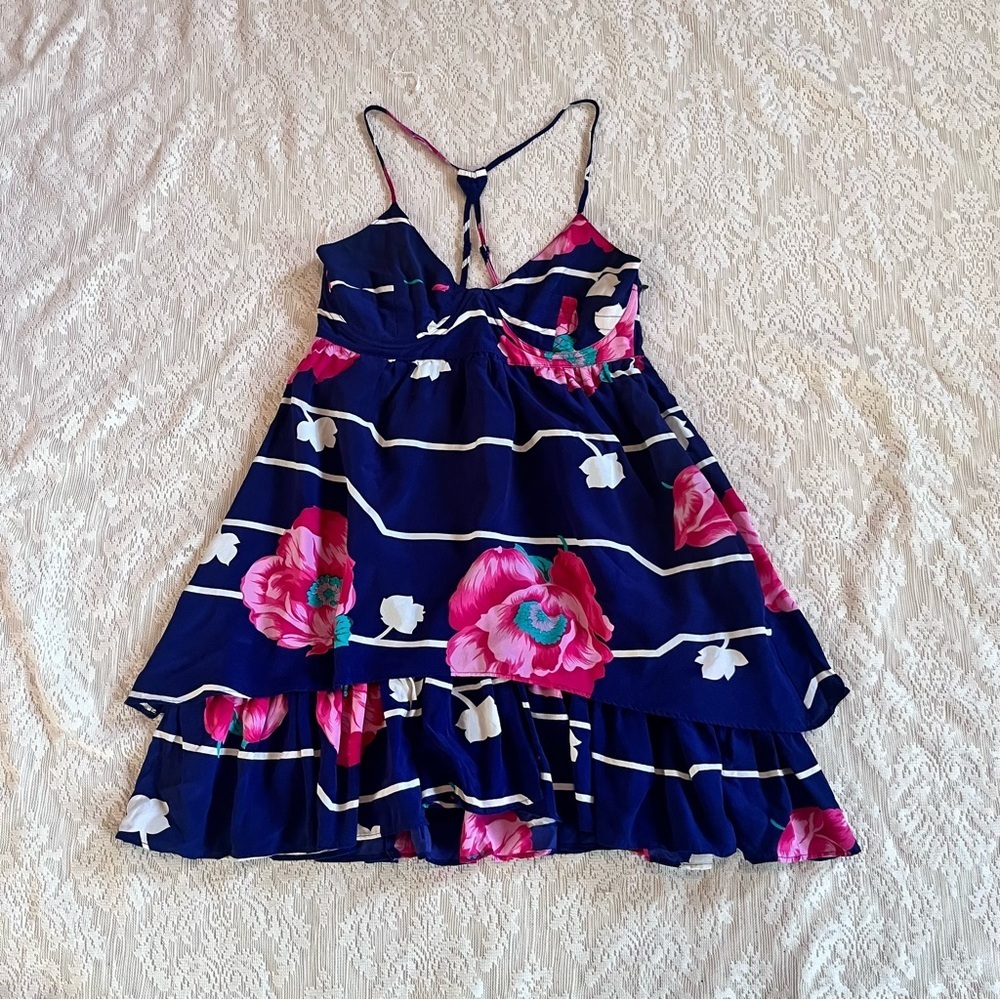 Yumi Kim floral bustier ruffle mini dress
